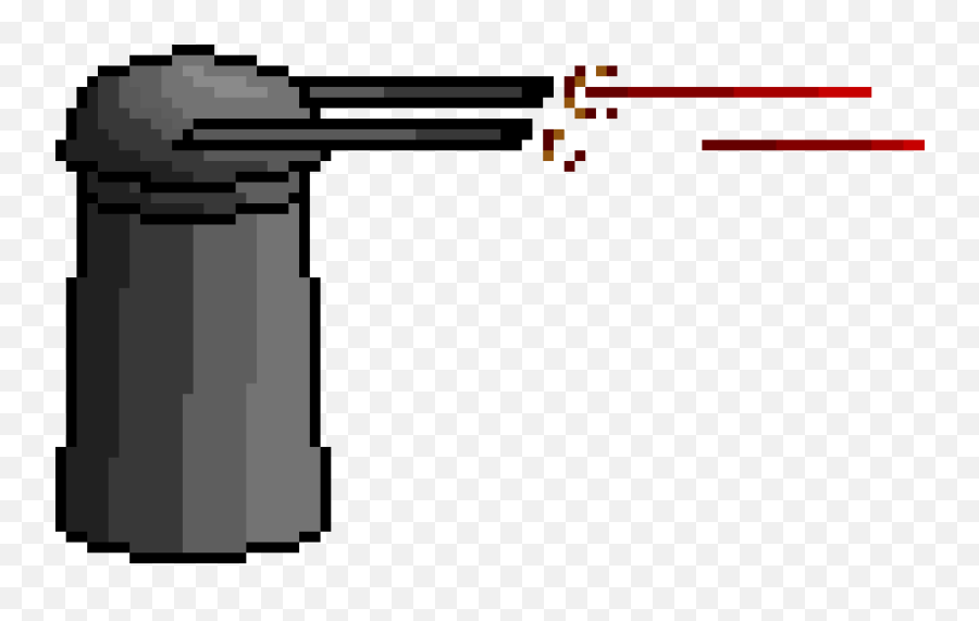 Pixel Art Laser Gun Transparent Png - Gun Turret Pixel Art,Laser Gun Png