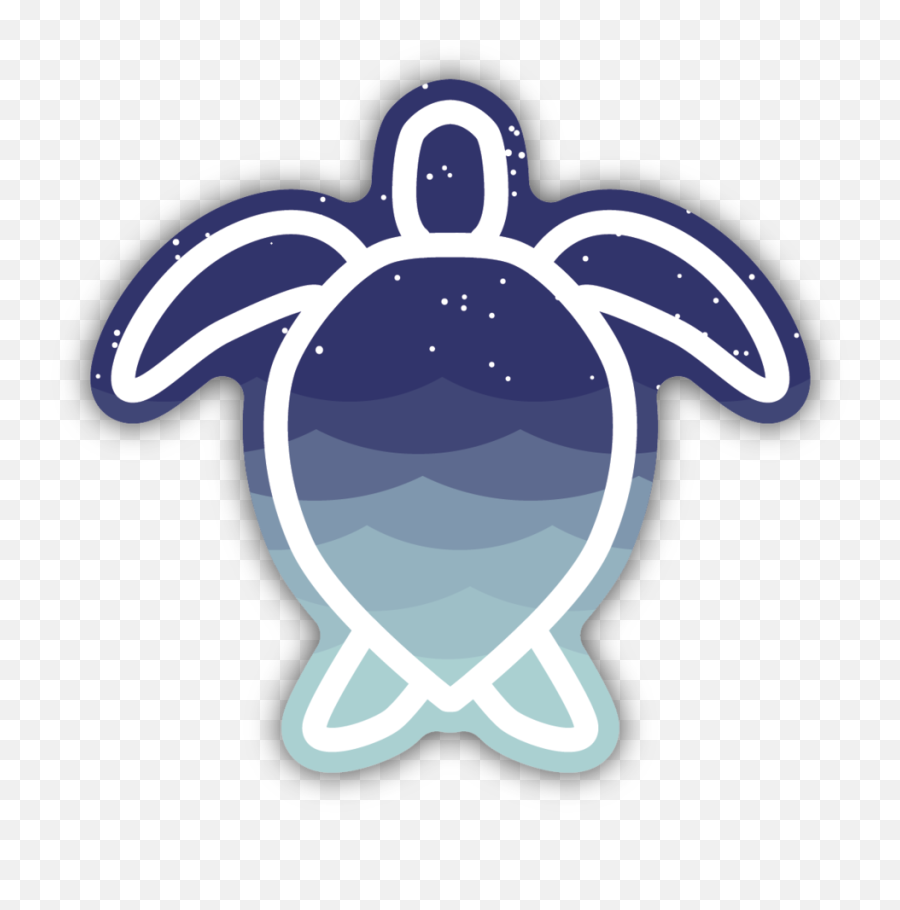 Blue Sea Turtle Sticker - Loggerhead Sea Turtle Png,Turtle Icon Png