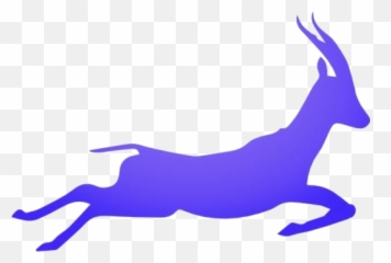 African Impala Png Hd Images Stickers Vectors - Running Gazelle Silhouette