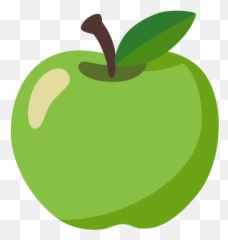 Green Apple Emoji - png