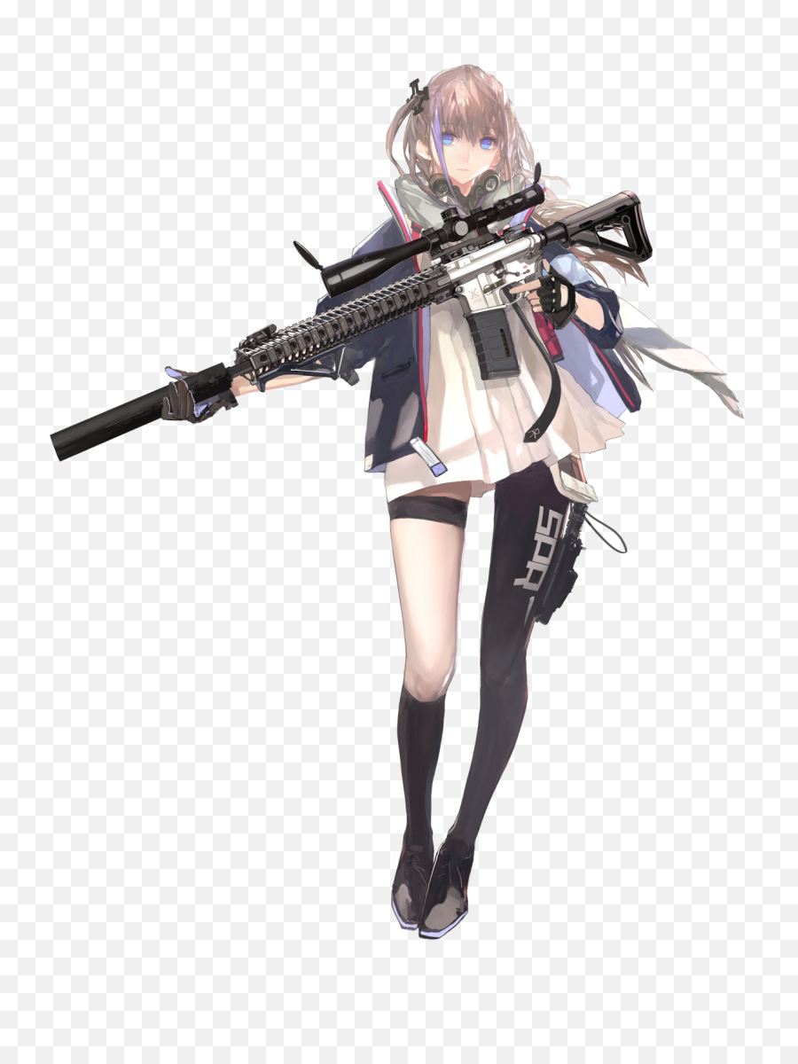 M4 Carbine Girls Frontline Png Image - Girls Frontline Ar 15,M4 Png