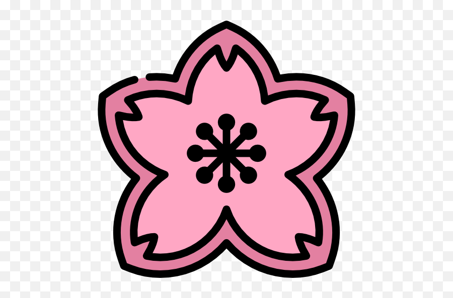 Sakura - Free Nature Icons Red Flower Png Cartoon,Sakura Flower Icon