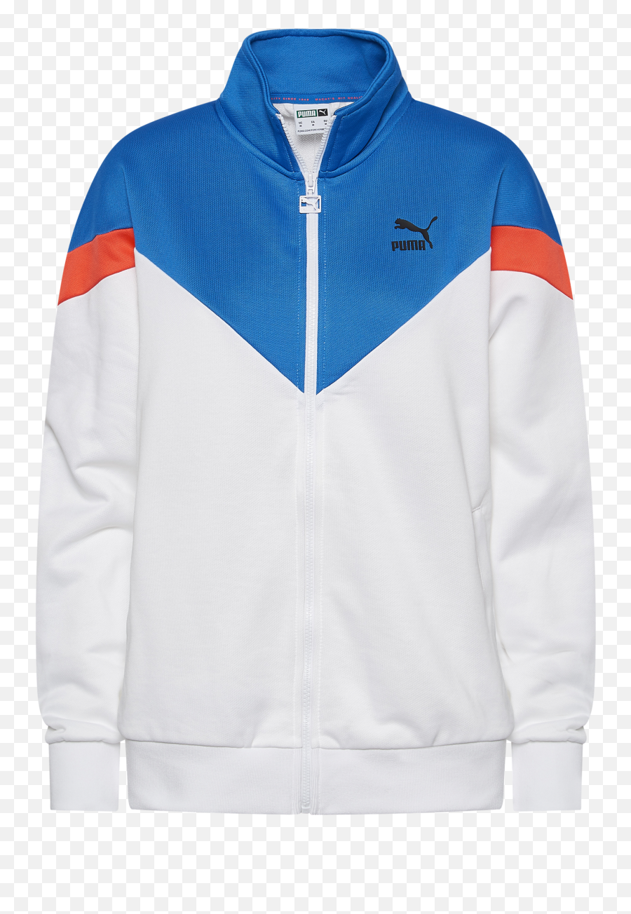 Puma Iconic Mcs Track Jacket In White Modesens - Long Sleeve Png,Puma Icon