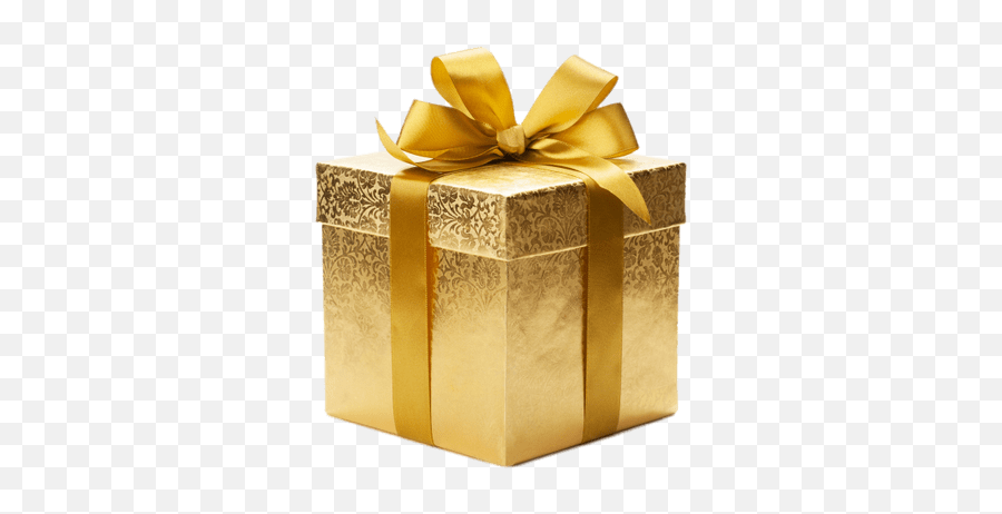 Gold Coloured Gift Box Transparent Png - Gold Gift Box Png,Gifts Png