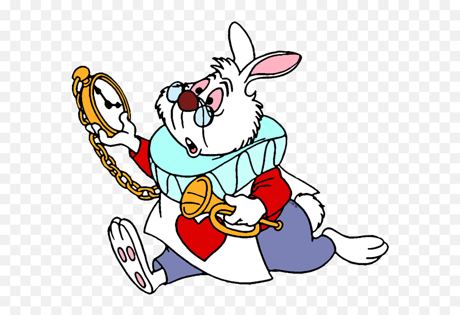 White Rabbit Running With Watch - Drawing Rabbit From Alice In Wonderland Png,White Rabbit Png