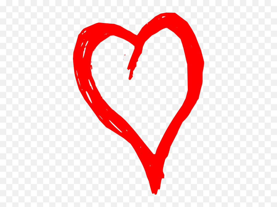 Scribble Heart Transparent Png - Clip Art Red Heart,Scribble Heart Png
