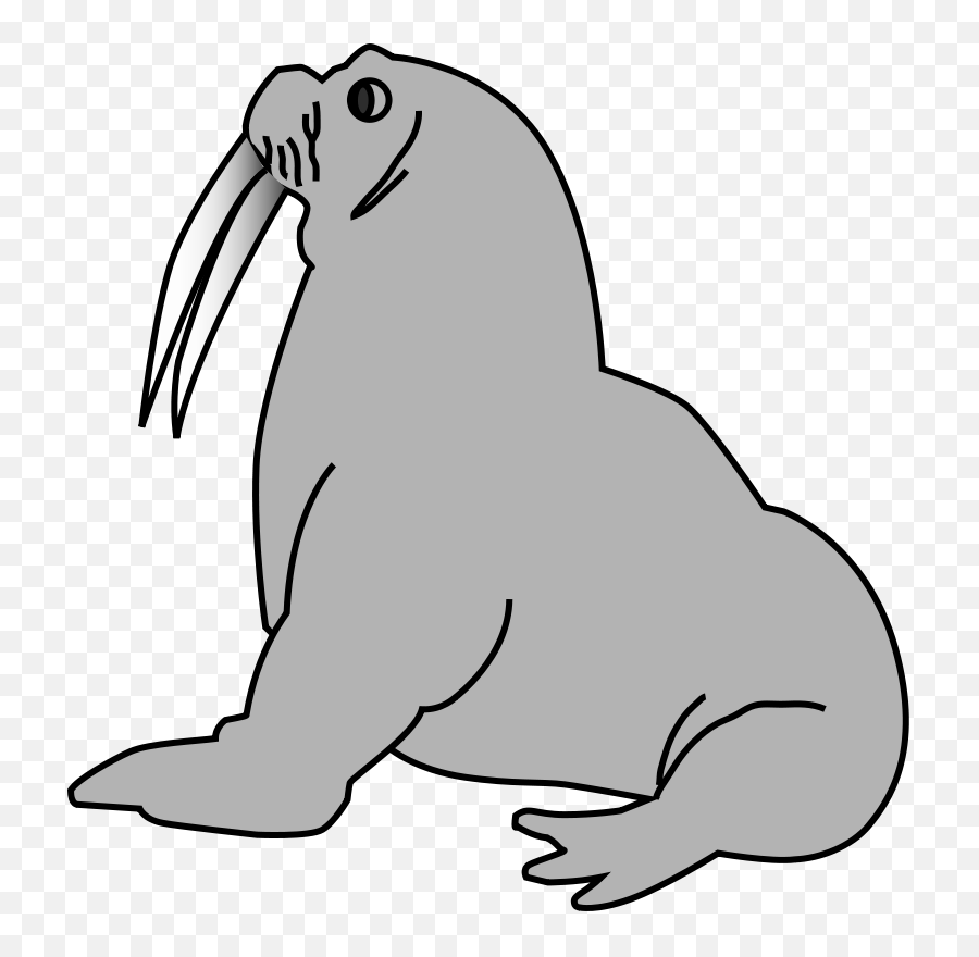 Seal Clip Art - Vector Clip Art Online Royalty Transparent Background Walrus Clipart Png,Seal Png