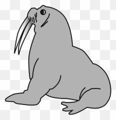 Seal Clip Art - Vector Clip Art Online Royalty Transparent Background Walrus Clipart Png,Seal Png