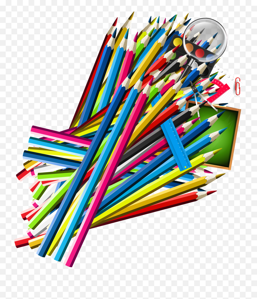 Download School Pencil Decor Png Clipart - School Copy Png School,Decor Png