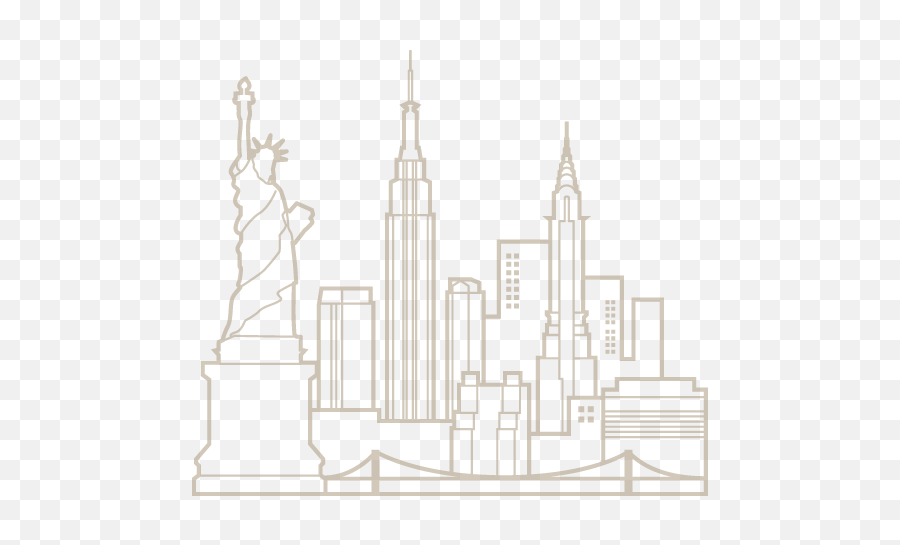 Download New York City Skyline Kids - New York Skyline Coloring Page Png,New York Skyline Png