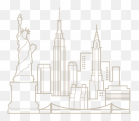 Download New York City Skyline Kids - Coloring Page png