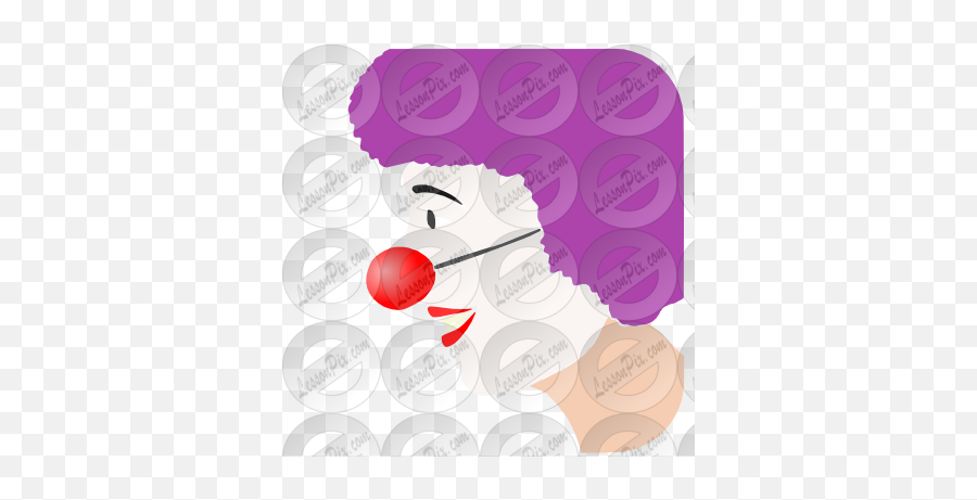 Clown Nose Stencil For Classroom Therapy Use - Great Clown Illustration Png,Clown Nose Png