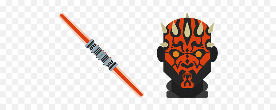 Star Wars Darth Maul Lightsaber Cursor U2013 Custom - Illustration Png,Darth Maul Png