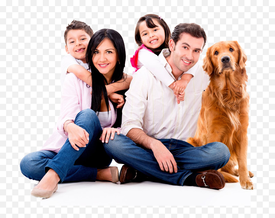 Download Family And Dog Png - Full Size Png Image Pngkit Dog And Family Png,Family Transparent Background