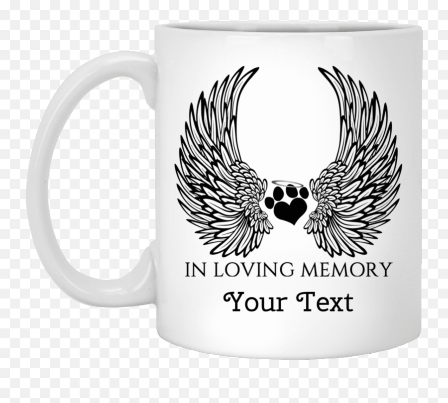 In Loving Memory Dog - Personalized Mugs Picsart Wings Background Hd Png,In Loving Memory Png