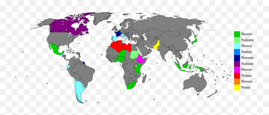 Filepopularity Of Name Naomisvg - Wikimedia Commons Countries Is Queen Elizabeth Queen Png,Naomi Png