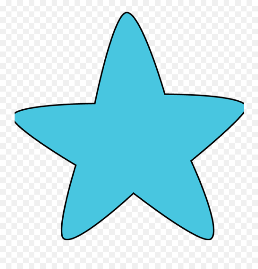 Clip Art Blue Star Clipart Rounded - Clip Art Blue Star Png,Rounded Star Png