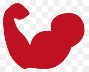 Download Bicep Strength Red256 X 256 - Biceps Icon Full Muscle Png Vector,Bicep Png