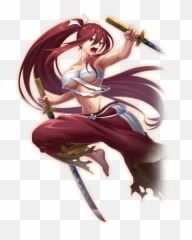 Erza Scarlet - Fairy Tail X Valkyrie Connect Png,Erza Scarlet Png