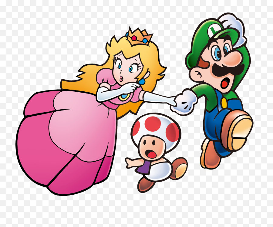 Transparent Peach Toad Luigi Super - Super Mario Bros 3 Princess Peach Png,Luigi Transparent