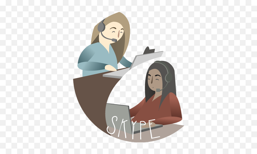 Skype English Lessons - Cartoon Png,Skype Png