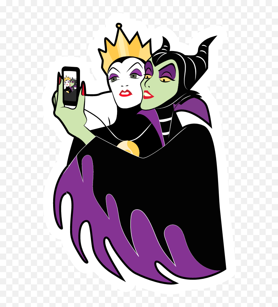 Evil Queen And Maleficent Selfie - Maleficent And Evil Queen Selfie Png,Evil Queen Png