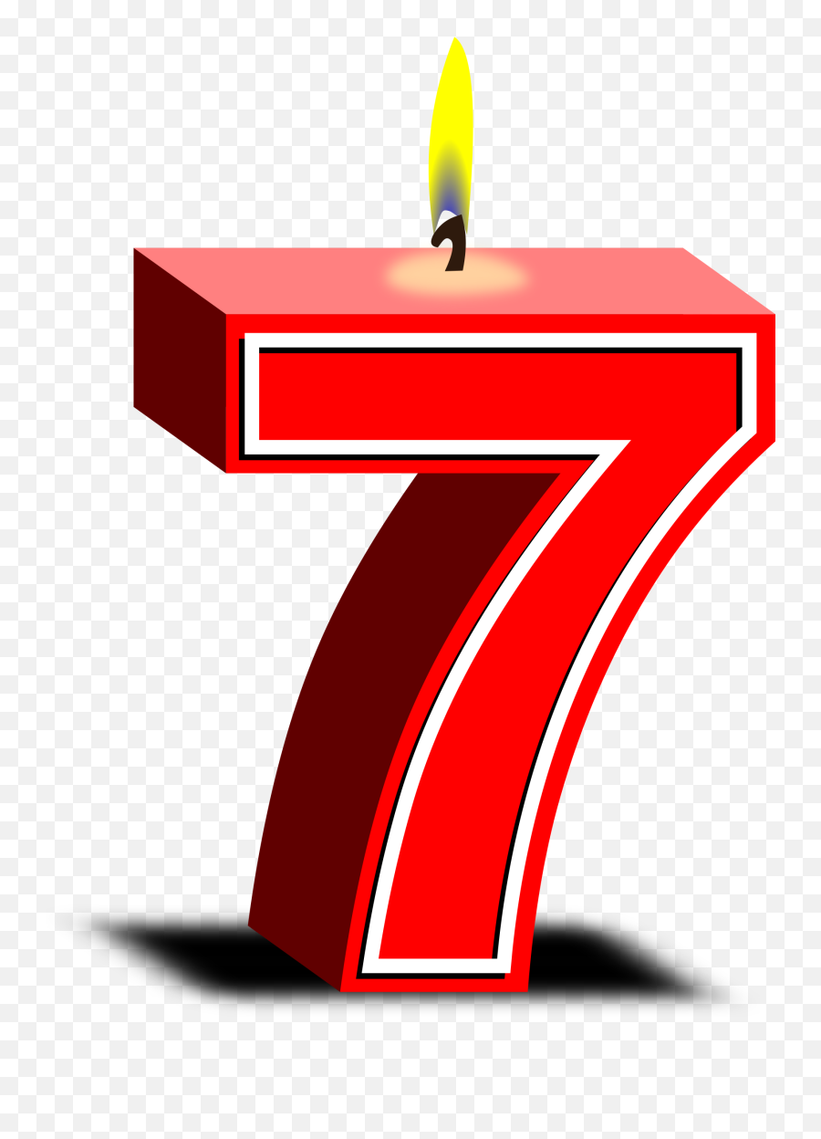 Number 6 Clipart 7th Transparent Free For 7 Birthday Candle Transparent Png Number 7 Png Free Transparent Png Images Pngaaa Com