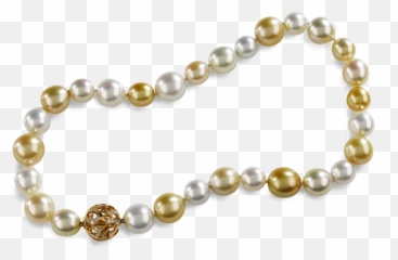 Download Arabesque Pearl Necklace Rose Gold - PNG