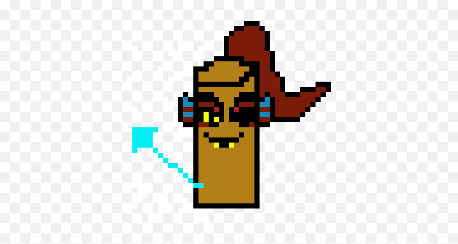 Undyne The Undying Fish Stick Pixel Art Maker - Lumpy Space Princess Pixel Art Png,Fishstick Png