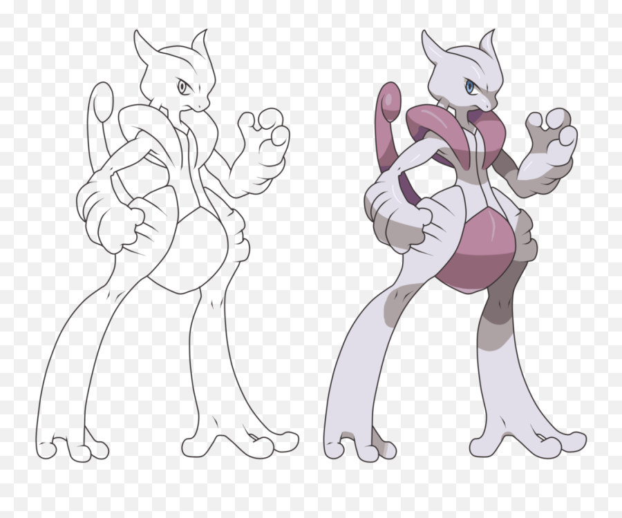 Download Hd Pokemon Mega Mewtwo X Drawing - Mega Mewtwo X Draw A Mega Mewtwox Png,Mewtwo Png