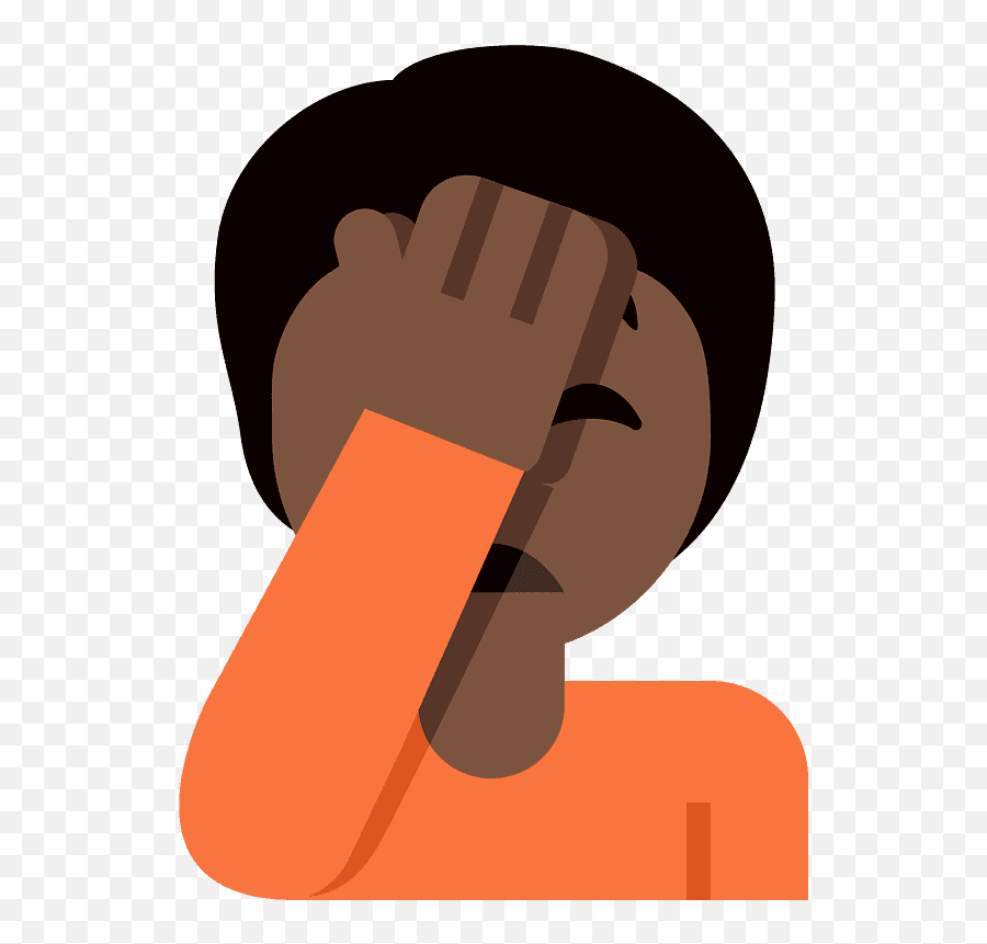 Person Facepalming Emoji Clipart Free Download Transparent - Facepalm Emoji Man Png,Facepalm Emoji Png
