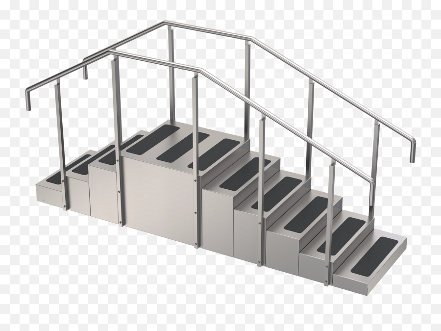 Stainless Steel Physical Therapy Training Steps Portable - Handrail Png,Staircase Png