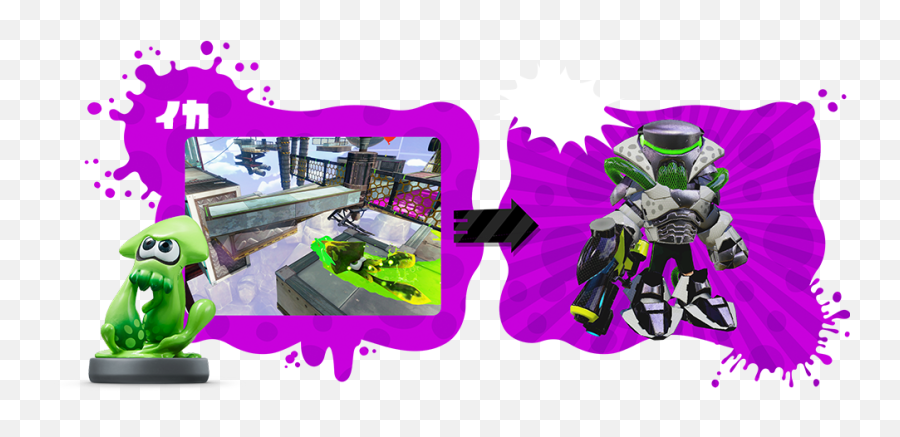 Splatoon Full Jp Website Launched Weapon Videos Nintendo - Splatoon Amiibo Same Clothes Png,Splatoon Png