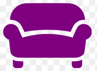 Purple Sofa Icon - Free purple furniture icons Sofa Icon Png