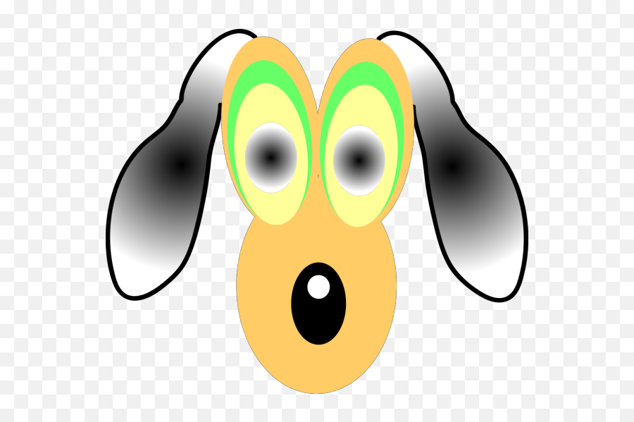 Cartoon Dog With Large Eyes Png Svg Clip Art For Web - Dot,Cartoon Eyes Png