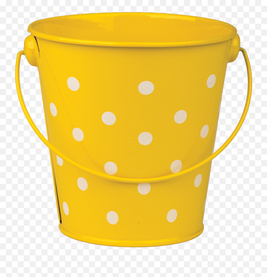 Download Tcr20828 Yellow Polka Dots Bucket Image - Polka Dot Polka Dot Bucket Png,Yellow Dot Png