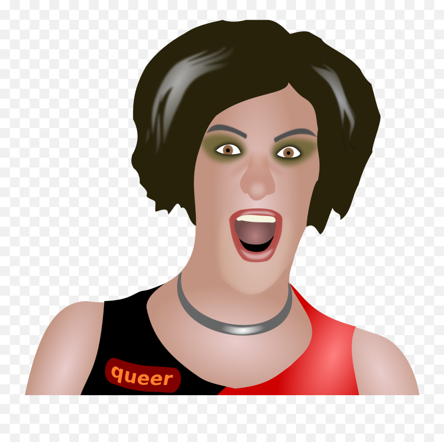 Graphic Image Of A Transvestite With An Open Mouth Free - Transvestite Png,Open Mouth Png