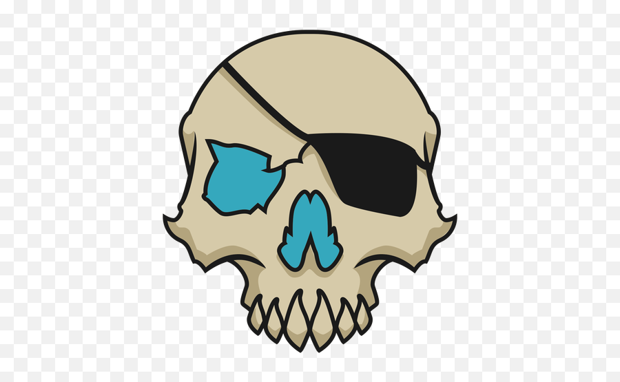 Transparent Png Svg Vector File - Skull With Eye Patch Svg,Eyepatch Png