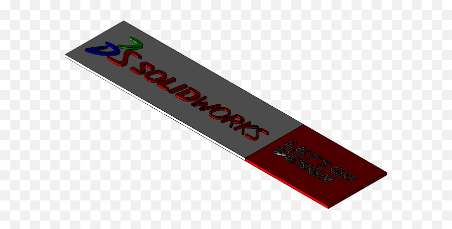 Solidworks Logo 3d Cad Model Library Grabcad - Horizontal Png,Solidworks Logo Png