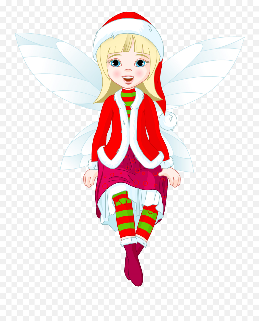 Christmas Angels Png Transparent - Christmas Fairy Clipart Free,Christmas Angel Png