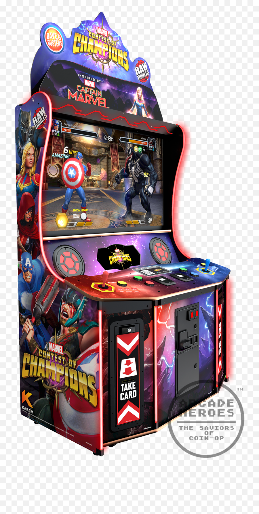 Arcade Heroes Dave Busters Officially - Marvel Contest Of Champions Png,Dave And Busters Logo Png