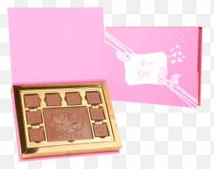 Gracious Itu0027s A Girl 8 Pcs Bar In Customized Belgian - Box Png,It's A Girl Png