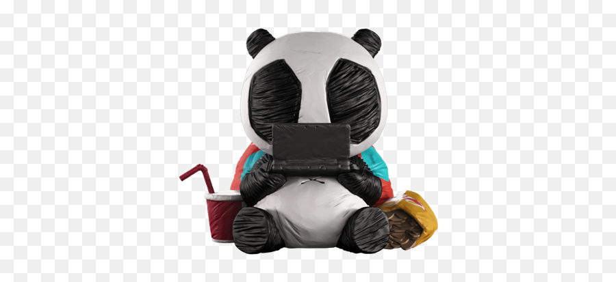 Covetly Mighty Jaxx Panda Ink Gamer - Soft Png,Mickey Icon Punch