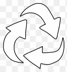 Free Recycle Symbol Download Png Images - Logo Background Black