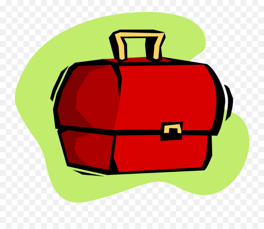 Vector Illustration Of Lunch Box Used - Boite À Lunch Clipart Png,Lunch Box Png