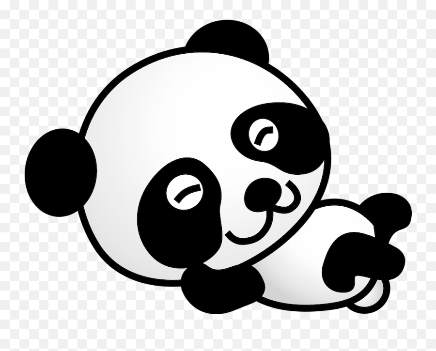 Panda Bear Cartoon - Panda Cartoon Transparent Background Png,Cute Panda Png