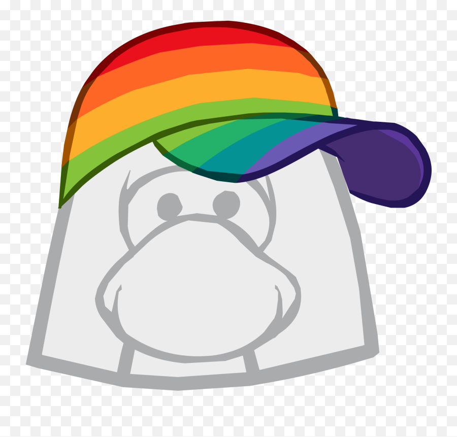 Download Rainbow Cap Icon - Club Penguin Optic Headset Club Penguin Optic Headset Png,Baseball Cap Icon
