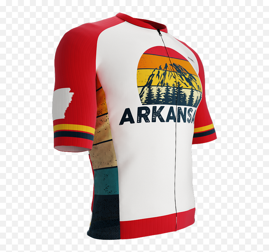 Scudopro Pro - Elite Short Sleeve Cycling Jersey Arkansas Usa State Icon Landmark Symbol Identity Men And Women Long Sleeve Png,Venezuela Flag Icon