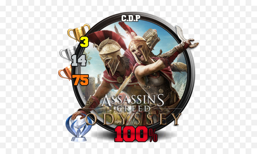 Sticker Ac Odyssey Caçadores De Platina - Designbust Assassin Creed Odyssey Icon Png,Assassins Creed Icon