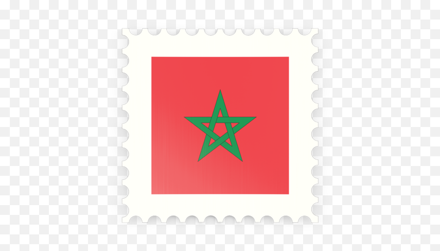 Postage Stamp Icon Illustration Of Flag Morocco - Dot Png,Stamp Icon